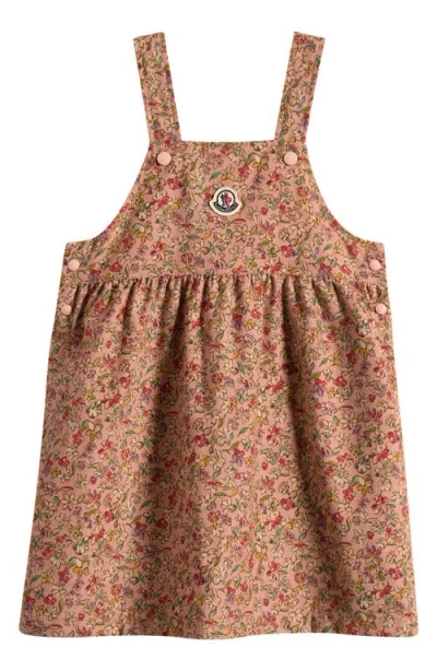 Moncler Kids' Floral Cotton Corduroy Jumper In Brown