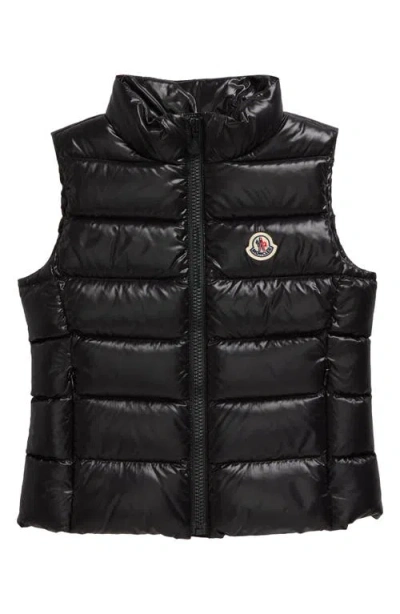 Moncler Kids' Ghany Down Puffer Vest In Black