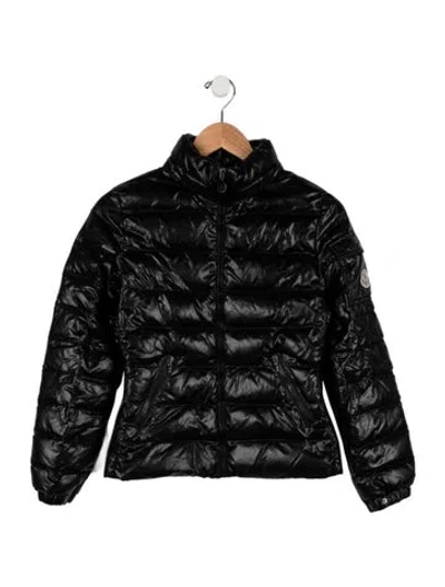 Pre-owned Moncler Kids Girls' Down Jacket In Black