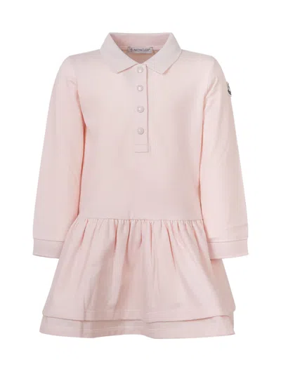 Moncler Kids Girls' Long-sleeve Dress In Pink