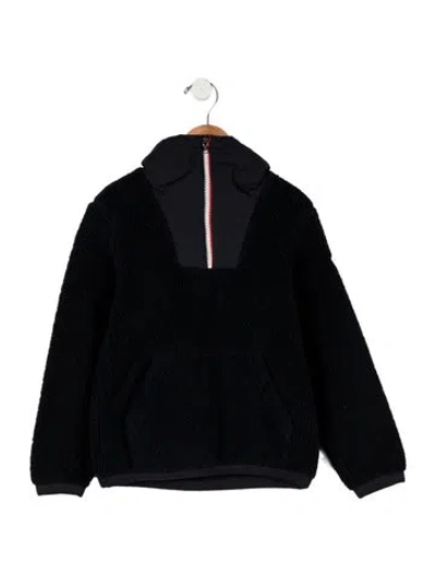Pre-owned Moncler Kids Girls' Studded Jacket In Blue