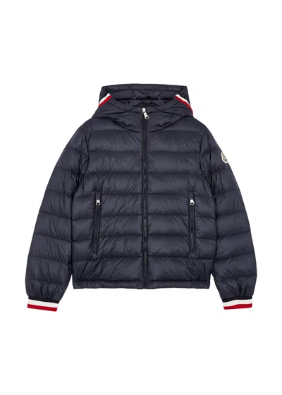 Moncler Kids Giroux Quilted Shell Jacket (8-10 Years) In Navy