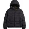 Moncler Kids' Grecois Hooded Down Jacket In Blue