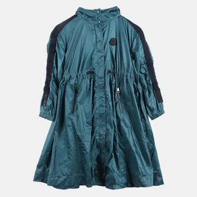 Pre-owned Moncler Kids Green Nylon Windbreaker (8y)
