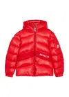 Moncler Kids Groseiller Quilted Shell Jacket (12-14 Years) In Red