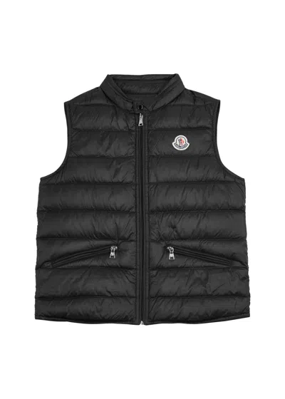 Moncler Kids Gui Quilted Shell Gilet (12-14 Years) In Black
