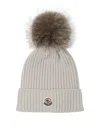 Moncler Kids Hats In Gray
