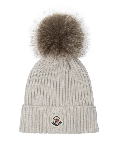 Moncler Kids Hats In Gray
