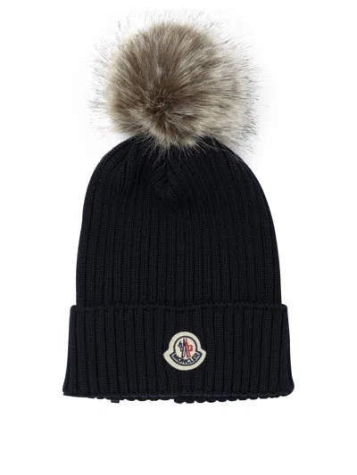 Moncler Kids Hats In Black