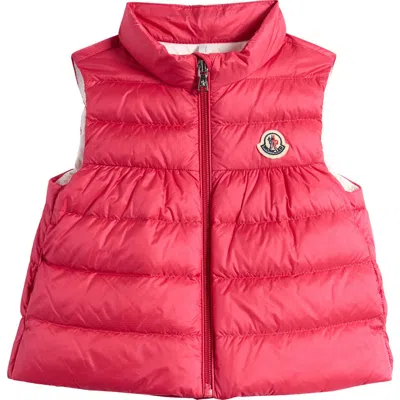 Moncler Kids' Hiva Down Puffer Vest In Pink