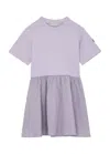 Moncler Kids Jersey And Shell Dress (8-10 Years) In Purple