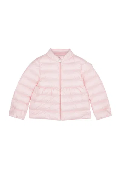 Moncler Kids Joelle Quilted Shell Jacket In Pink