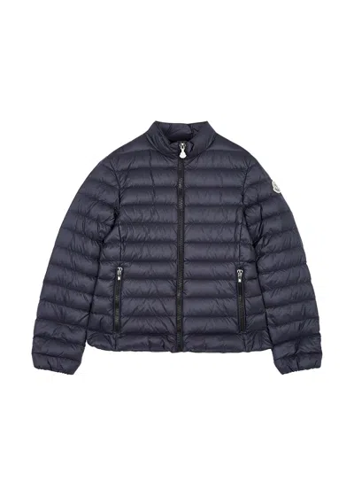 Moncler Kids Kaukura Quilted Shell Jacket (12-14 Years) In Blue
