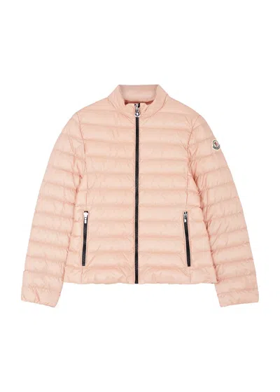 Moncler Kids Kaukura Quilted Shell Jacket (12-14 Years) In Pink