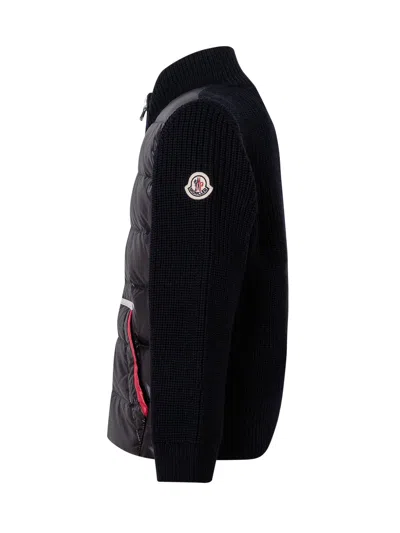Moncler Kids Kids Cardigan In Blu