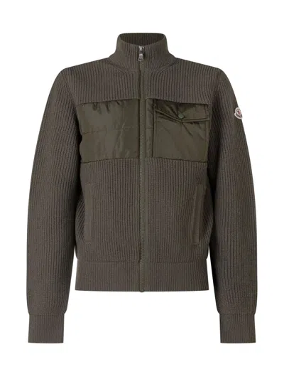 Moncler Kids Kids Cardigan In Verde