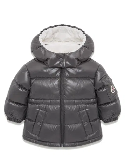 Moncler Kids Kids Down-filled Coat With Removable Hood In Black