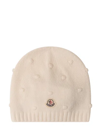 Moncler Kids Kids Hat In Neutral