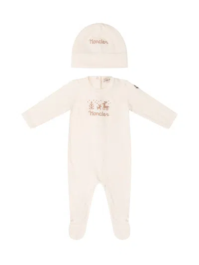 Moncler Kids Kids Knit Clothing Set In Neutral