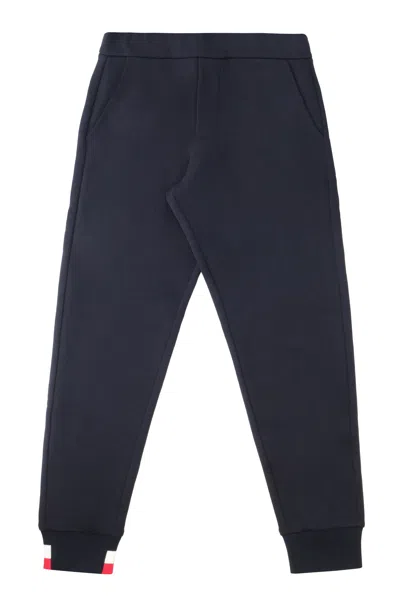 Moncler Kids Kids Logo Print Sweatpants - Mini Fit In Blue