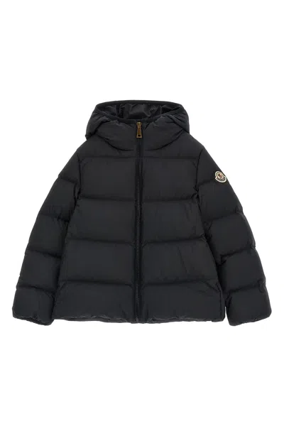 Moncler Kids Kids Mini Hooded Puffer Coat With Down-filled Nylon Lining In Blue