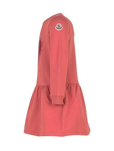 Moncler Kids Kids Mini Suit With Heart Print In Rosso