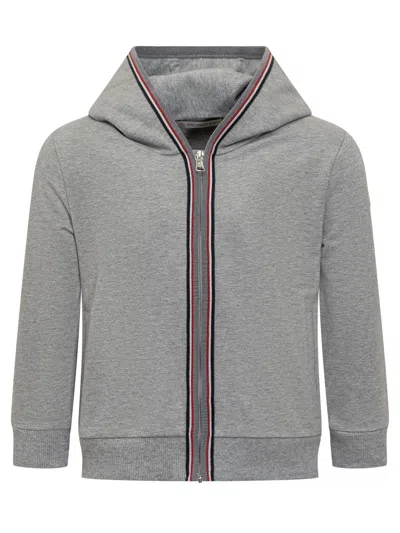 Moncler Kids Kids' Mini Sweater T-shirt In Grigio