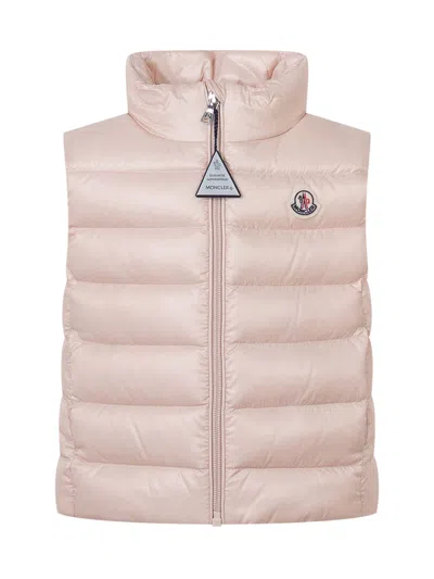 Moncler Kids Kids Quilted Down Vest For Fall & Winter In Pink