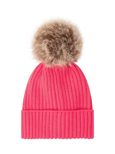 Moncler Kids Kids Seasonal Hat For Fall Winter 2026 In Pink