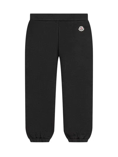 Moncler Kids Kids' Stylish Trousers With Logo In Black