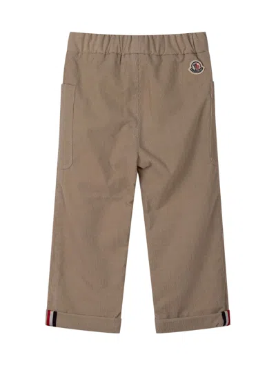Moncler Kids Kids Trousers In Beige
