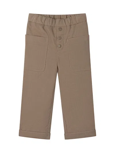 Moncler Kids Kids Trousers In Brown