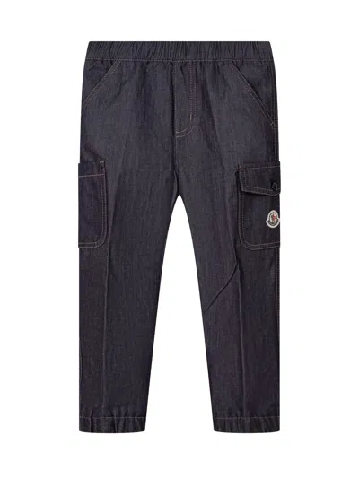 Moncler Kids Kids Trousers For Fall & Winter In Blu