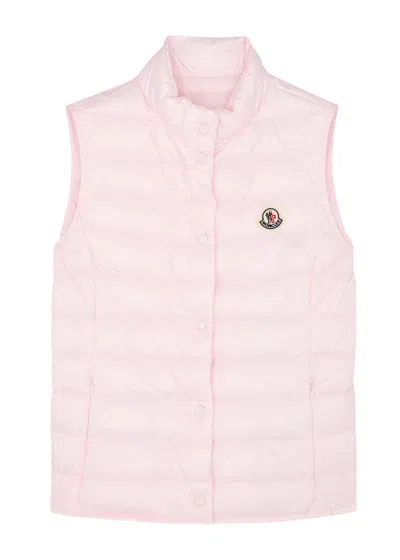 Moncler Kids Liane Quilted Shell Gilet (12-14 Years) In Pink