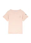 Moncler Kids Logo-embroidered Cotton T-shirt (8-10 Years) In Pink