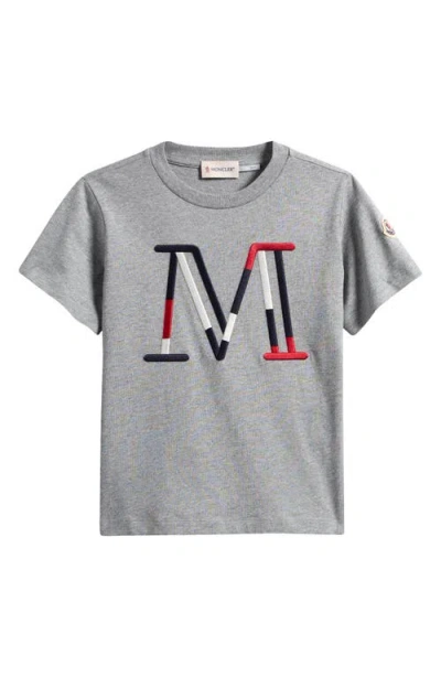 MONCLER MONCLER KIDS' LOGO EMBROIDERED T-SHIRT