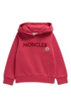 Moncler Kids' Logo Graphic Hoodie In Red