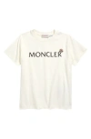 Moncler Kids' Logo Graphic T-shirt In White