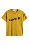 Moncler Kids' Logo Graphic T-shirt In Yellow