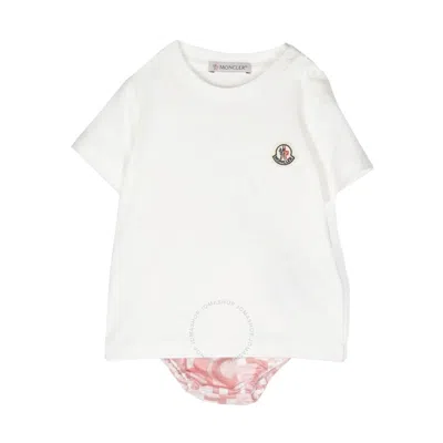 Moncler Kids Logo Patch Bloomers Set