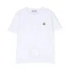 Moncler Kids Logo-patch Cotton T-shirt In White