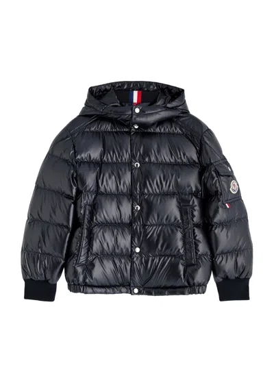 Moncler Kids Maneam Quilted Shell Jacket (8-10 Years) In Navy