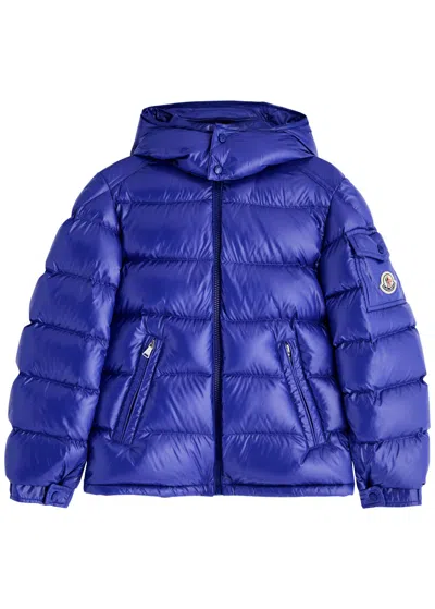 Moncler Kids Maya Quilted Shell Jacket (8-10 Years) In Blue