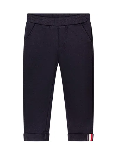 Moncler Kids Mini Comfortable Trousers For Kids In Blu