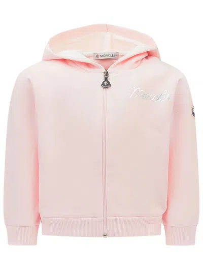 Moncler Kids Mini Complete Outfit With Logo In Rosa