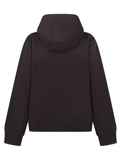 Moncler Kids Mini Cozy Sweatshirt With Hood In Nero