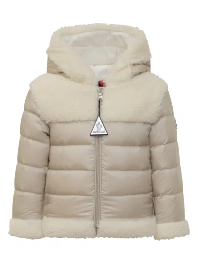 Moncler Kids Mini Down Jacket For Kids In Beige