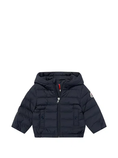 Moncler Kids Mini Down-filled Hooded Jacket In Blue
