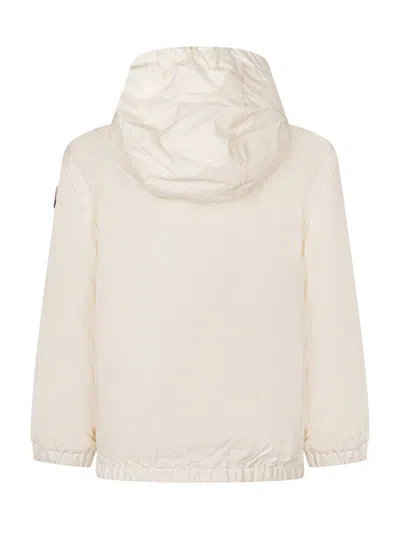 Moncler Kids Mini Kids Jacket With Hood And Zip Closure In Panna