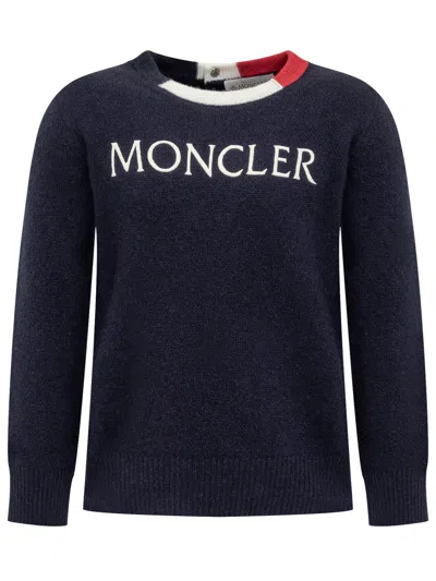Moncler Kids Mini Kids' Knit Sweater In Blu